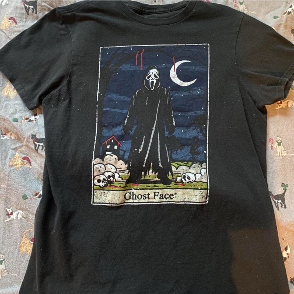 Ghost Face Midnight Black Graphic Tee